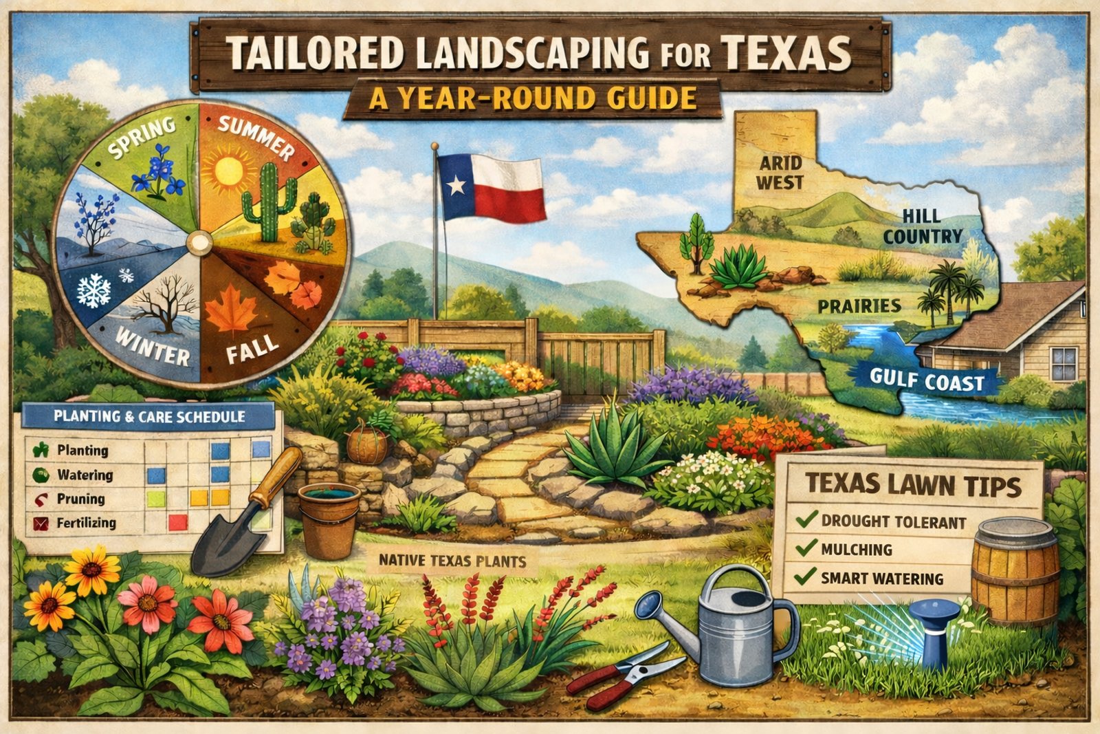 Tailored Landscaping for Texas: A Year-Round Guide