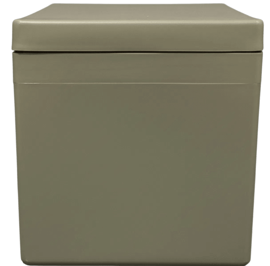 Cube Pro automatic mosquito misting system unit in its weather-resistant enclosure, installed by Strong Landscaping in Houston