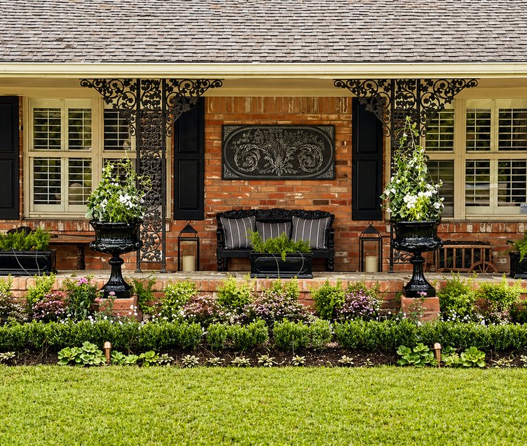 Landscaping and outdoor living project by Strong Landscaping near The Heights, TX