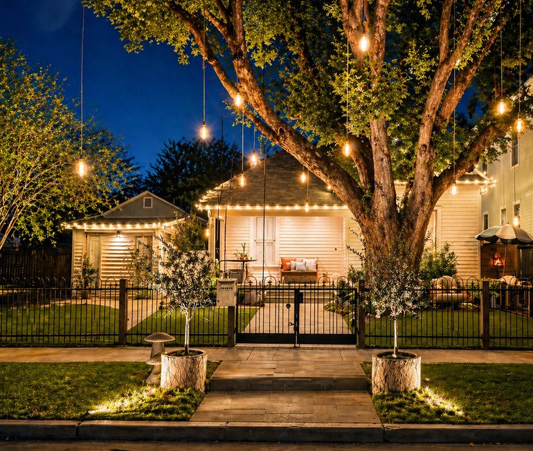 Landscaping and outdoor living project by Strong Landscaping near River Oaks, TX