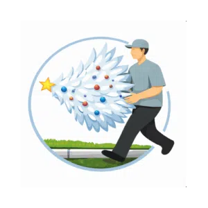 Curbside Flocked or Artificial Tree Disposal