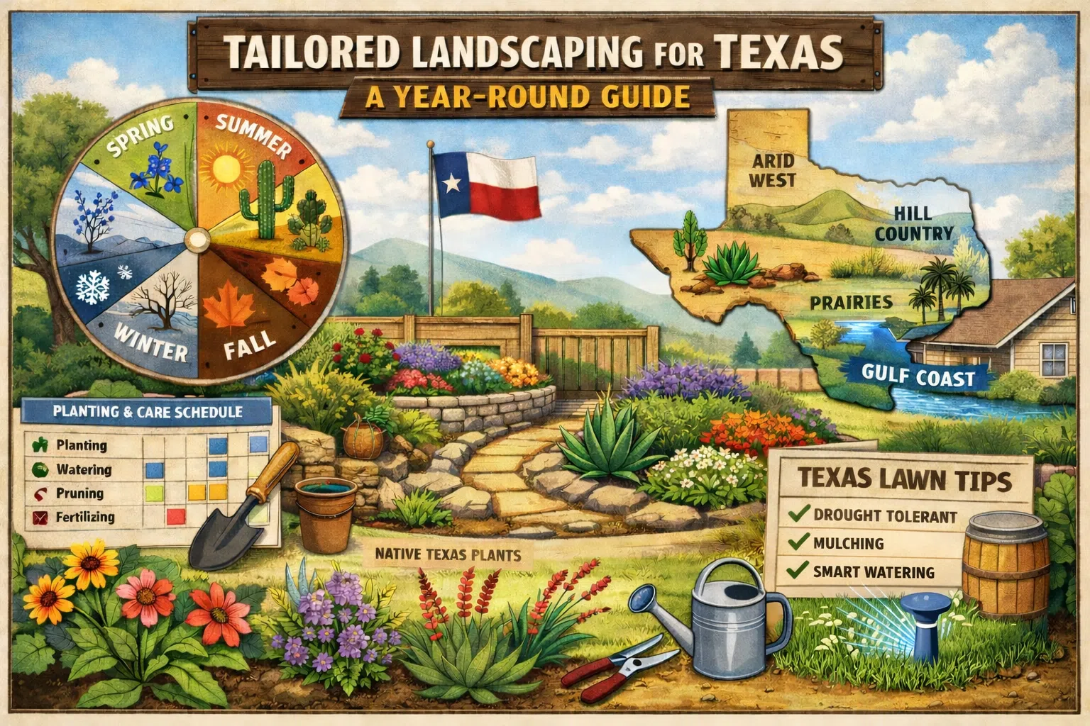 Tailored Landscaping for Texas: A Year-Round Guide